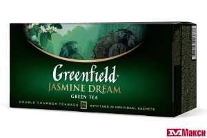 ЧАЙ "GREENFIELD" ЖАСМИН ДРИМ ЗЕЛЕНЫЙ 25 ПАКЕТИКОВ (ОРИМИ-ТРЭЙД)