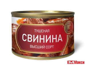 СВИНИНА ТУШЕНАЯ В/С 325Г Ж/Б (БАЛТИЙСКИЙ) (СТМ)
