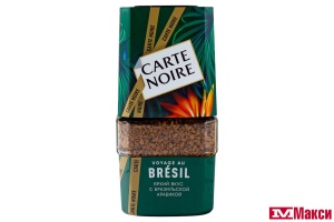 КОФЕ "CARTE NOIRE" VOYAGE AU BRESIL СУБЛИМИРОВАННЫЙ 90Г СТ/Б (JDE)