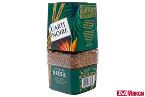 КОФЕ "CARTE NOIRE" VOYAGE AU BRESIL СУБЛИМИРОВАННЫЙ 90Г СТ/Б (JDE)