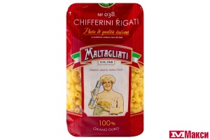 МАКАРОННЫЕ ИЗДЕЛИЯ "MALTAGLIATI" №038 РОЖКИ 450Г