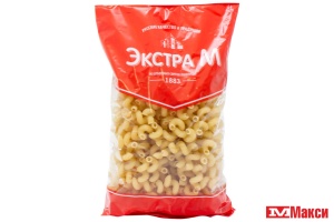 МАКАРОННЫЕ ИЗДЕЛИЯ "ЭКСТРА М" РОЖКИ ВИТЫЕ №75 400Г