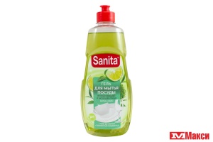 ГЕЛЬ ДЛЯ МЫТЬЯ ПОСУДЫ "САНИТА" 450Г В АССОРТИМЕНТЕ (СХЗ)(матча + лайм)