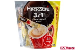КОФЕЙНЫЙ НАПИТОК "NESCAFE" 3В1 14,5ГХ20ШТ (NESTLE)(сливочный вкус)