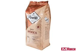 КОФЕ В ЗЕРНАХ "POETTI" DAILY MOKKA 1КГ
