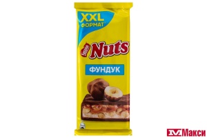ШОКОЛАД "NUTS" С ФУНДУКОМ 180Г (NESTLE)