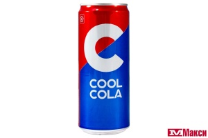 НАПИТОК СИЛЬНОГАЗИРОВАННЫЙ "COOL COLA" 0,33Л Ж/Б (ОЧАКОВО)