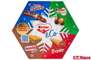 НГ: НОВОГ.ПОДАРОК (FERRERO) "КИНДЕР" HAPPY SNACK 174Г