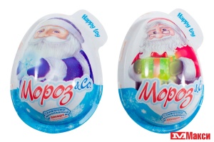 ЯЙЦО "HAPPY TOY" C ДЕСЕРТОМ И ИГРУШКОЙ 20Г (DANLI)