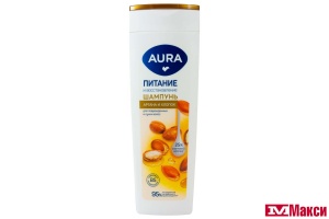 ШАМПУНЬ ДЛЯ ВОЛОС "AURA" 380МЛ(питание и восстановление)