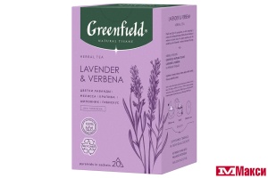 НАПИТОК ЧАЙНЫЙ "GREENFIELD" NATURAL TISANE LAVENSER&VERBENA 20 ПИРАМИДОК (ОРИМИ-ТРЭЙД) 