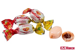 КАРАМЕЛЬ "ЛАКОМКА" СО ВКУСОМ КЛУБНИКИ И АНАНАСА (ВОРОНЕЖСКАЯ КФ)
