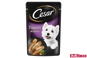 КОРМ ДЛЯ СОБАК "CESAR" 80Г ПАУЧ (паштет ягненок)