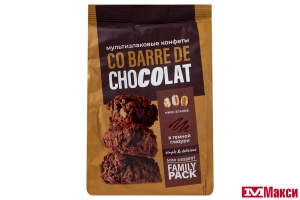 КОНФЕТЫ "CO BARRE DE CHOCOLAT" МУЛЬТИЗЛАКОВЫЕ С ТЕМНОЙ ГЛАЗУРЬЮ 135Г (В.А.Ш ШОКОЛАТЬЕ)