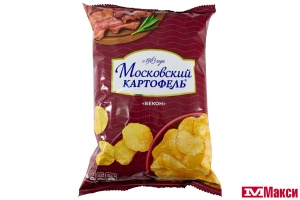 ЧИПСЫ (МОСКОВСКИЙ КАРТОФЕЛЬ) "МОСКОВСКИЙ КАРТОФЕЛЬ" 120Г (бекон)