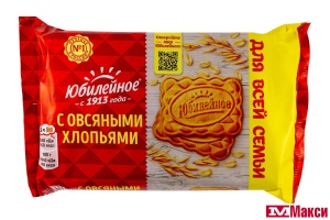 ПЕЧЕНЬЕ "ЮБИЛЕЙНОЕ" ВИТАМИНИЗИРОВАННОЕ С ОВСЯНЫМИ ХЛОПЬЯМИ 224Г (МОН' ДЭЛИС РУСЬ)