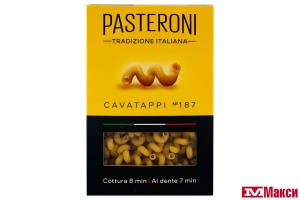МАКАРОННЫЕ ИЗДЕЛИЯ "PASTERONI" РОЖКИ ВИТЫЕ №187 400Г