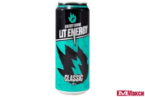 ЭНЕРГЕТИЧЕСКИЙ НАПИТОК "LIT ENERGY" CLASSIC 0,45Л Ж/Б