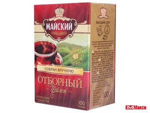 ЧАЙ "МАЙСКИЙ" ОТБОРНЫЙ ЦЕЙЛОН ЧЕРНЫЙ 100Г (МАЙ)