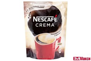 КОФЕ ПОРОШКООБРАЗНЫЙ (NESTLE) "NESCAFE" CLASSIC CREMA 450Г ПАКЕТ