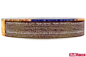 СЫР ПЛАВЛЕНЫЙ (HOCHLAND) "ХОХЛАНД" АССОРТИ С ГРИБАМИ (ГРИБЫ В СЛИВОЧНОМ СОУСЕ, СЛИВОЧНЫЙ) 50% 140Г КРУГ (БЗМЖ)