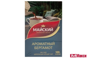 ЧАЙ "МАЙСКИЙ" АРОМАТНЫЙ БЕРГАМОТ ЭРЛ ГРЕЙ ЧЕРНЫЙ 100Г (МАЙ) 
