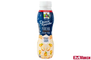 РЯЖЕНКА ФРУКТОВАЯ "ДОМИК В ДЕРЕВНЕ" 2,1% 260Г ПЭТ (ВБД) (БЗМЖ)(груша)