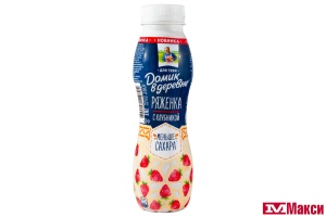 РЯЖЕНКА ФРУКТОВАЯ "ДОМИК В ДЕРЕВНЕ" 2,1% 260Г ПЭТ (ВБД) (БЗМЖ)(клубника)