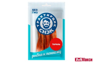 РЫБА ВЯЛЕНАЯ ТАРАНКА "ПРЕМИУМ" СУШЕНАЯ С ПЕРЦЕМ ПАЛОЧКИ 70Г ПАКЕТ (ТРАКТИРЩИК СНЭК)