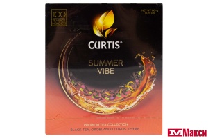 ЧАЙ "CURTIS" SUMMER VIBE ЧЕРНЫЙ 100 ПАКЕТИКОВ (МАЙ)