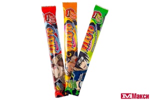 ЖЕВАТЕЛЬНАЯ КОНФЕТА "NARUTO" КИСЛАЯ СО ВКУСОМ КОЛЫ, АПЕЛЬСИНА И ЛАЙМА-МОХИТО 20Г