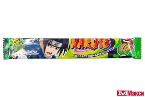 ЖЕВАТЕЛЬНАЯ КОНФЕТА "NARUTO" КИСЛАЯ СО ВКУСОМ КОЛЫ, АПЕЛЬСИНА И ЛАЙМА-МОХИТО 20Г