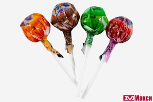 КАРАМЕЛЬ (PUSK) ФРУКТОВОЕ АССОРТИ НА ПАЛОЧКЕ 12Г