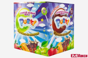 КАРАМЕЛЬ (PUSK) ФРУКТОВОЕ АССОРТИ НА ПАЛОЧКЕ 12Г