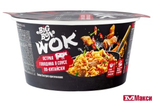 ЛАПША БЫСТРОГО ПРИГОТОВЛЕНИЯ "БИГ БОН WOK" 85Г (РОЛЛТОН) (острая говядина в соусе "по-китайски")