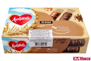 ПЕЧЕНЬЕ С КАРАМЕЛЬЮ СО ВКУСОМ БРАУНИ В ГЛАЗУРИ 50Г (ЛЮБЯТОВО)