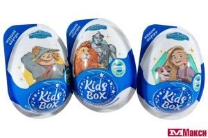 ЯЙЦО "KIDSBOX" ВОЛШЕБНИК ИЗУМРУДНОГО ГОРОДА ДЕСЕРТ С ПОДАРКОМ 20Г (КОНФИТРЕЙД)