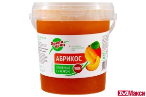 ЯГОДЫ ПРОТЕРТЫЕ АБРИКОС С САХАРОМ 900Г ВЕДРО (ЯРКАЯ ЦЕНА) 