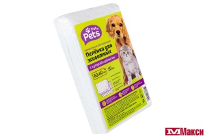 ПЕЛЕНКИ "JOYFUL PETS" Д/ДОМАШНИХ ЖИВОТНЫХ С СУПЕРАБСОРБЕНТОМ 60Х40СМ 10ШТ