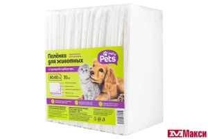 ПЕЛЕНКИ "JOYFUL PETS" Д/ДОМАШНИХ ЖИВОТНЫХ С СУПЕРАБСОРБЕНТОМ 60Х60СМ 30ШТ