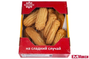 ПЕЧЕНЬЕ "ПАЛОЧКА" С КЛУБНИЧНОЙ НАЧИНКОЙ 350Г (ВОЛОГЖАНКА)