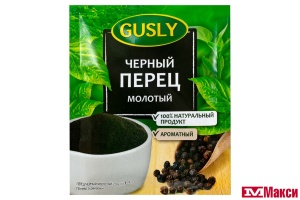 СПЕЦИИ "GUSLY" ПЕРЕЦ ЧЕРНЫЙ МОЛОТЫЙ 20Г