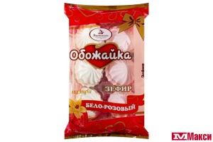 ЗЕФИР "ОБОЖАЙКА" БЕЛО-РОЗОВЫЙ ЭКСТРА 250Г (ВКФ)