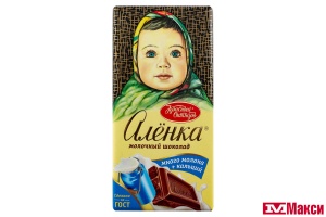 ШОКОЛАД МОЛОЧНЫЙ "АЛЕНКА" МНОГО МОЛОКА 75Г (КРАСНЫЙ ОКТЯБРЬ) 