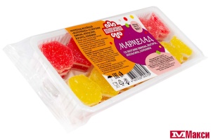 МАРМЕЛАД "ВОЛОГЖАНКА" МИКС: ЛИМОН, АПЕЛЬСИН, КЛУБНИКА, ЙОГУРТ 300Г