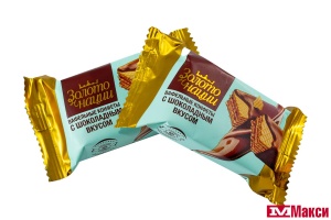 КОНФЕТЫ "ЗОЛОТО НАЦИИ" ВАФЕЛЬНЫЕ С ШОКОЛАДНЫМ ВКУСОМ (НЕВСКИЙ КОНДИТЕР)