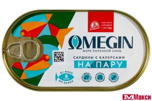 САЛАКА "OMEGIN В МАСЛЕ С КАПЕРСАМИ 175Г Ж/Б КЛЮЧ (ЗА РОДИНУ)