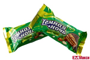 ШОКОЛАДНЫЕ КОНФЕТЫ ДЕСЕРТ "ТЕМНАЯ НОЧЬ" С ФУНДУЧНОЙ ПАСТОЙ (НЕВСКИЙ КОНДИТЕР)