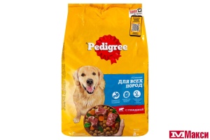 КОРМ "ПЕДИГРИ" ДЛЯ ВЗРОСЛЫХ СОБАК ВСЕХ ПОРОД ГОВЯДИНА 2КГ