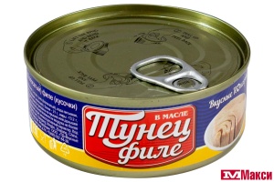 ТУНЕЦ "ВКУСНЫЕ КОНСЕРВЫ" ФИЛЕ В МАСЛЕ 140Г Ж/Б КЛЮЧ